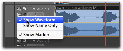 Show waveform in audio track