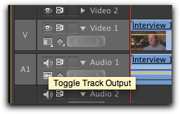 toggle track output