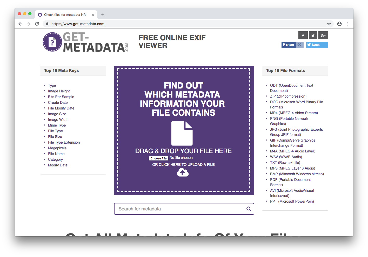 Get Metadata.com